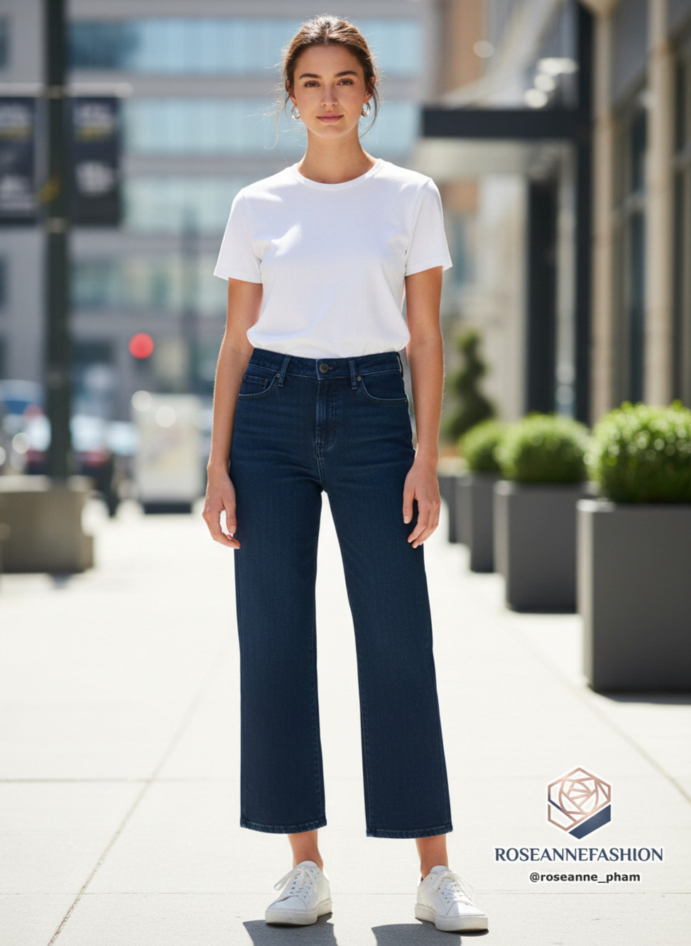William Rast Wide Leg High Rise Jeans Sz 6/28 Dark Wash